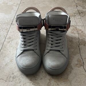 Buscemi Gray High-Top Sneakers